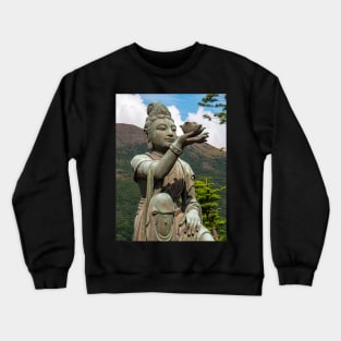 Tian Tan Buddha, Lantau Island, Hong Kong Crewneck Sweatshirt